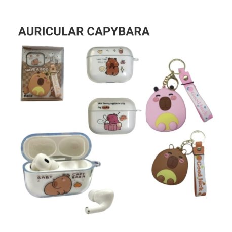 Auricular bluethoo capybara