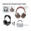 Auricular vincha bt / fm / mp3 time